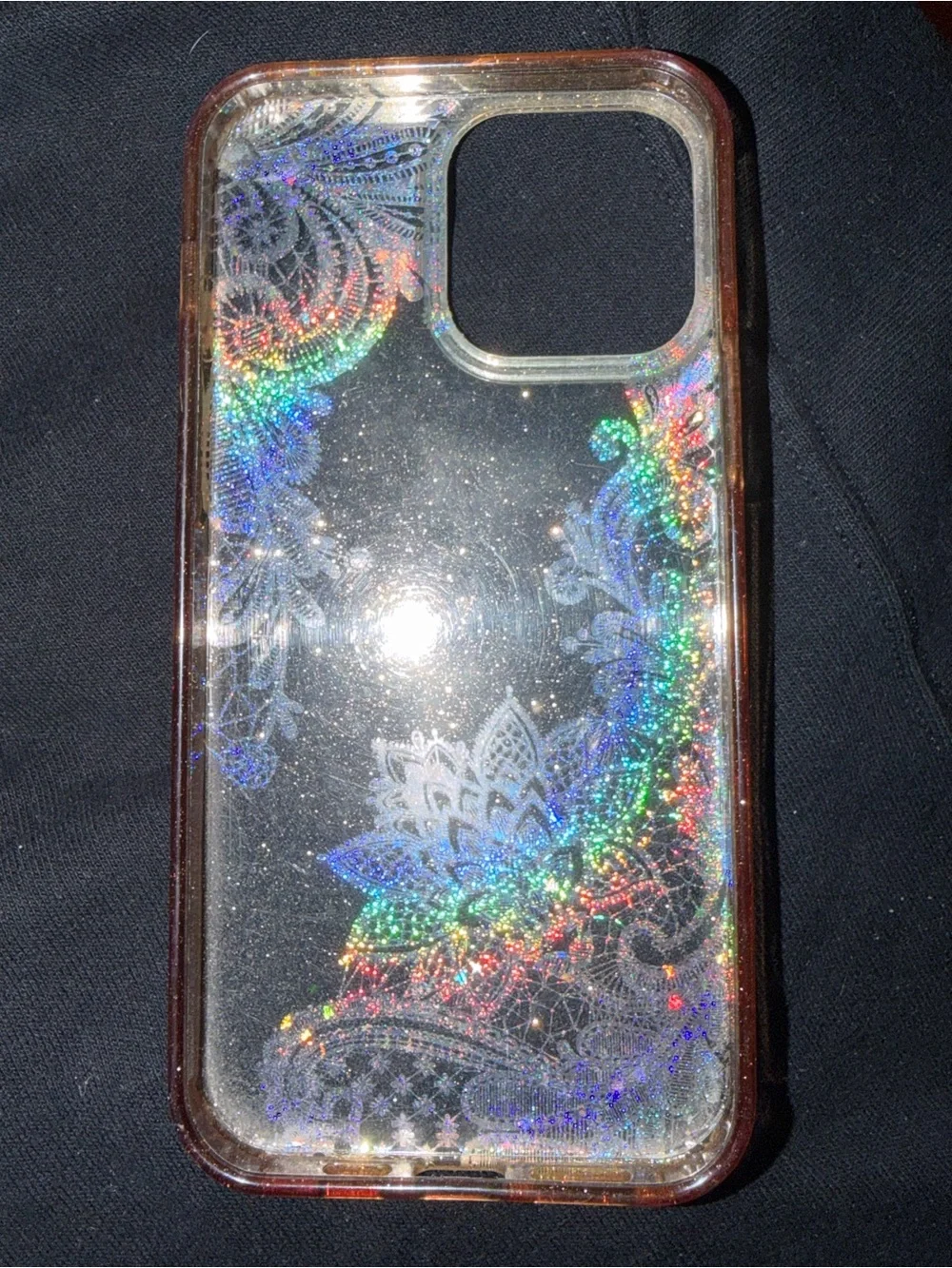 3 Pack - iPhone 13 Pro Max Cases Pearl Pink, Floral, Clear Mandala Glitter